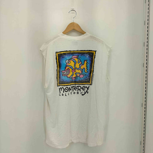 オールスポーツ ALL sport 90s USA製 MONTEREY シングルステッチ プリント クルーネックTシャツ メンズ import:XL